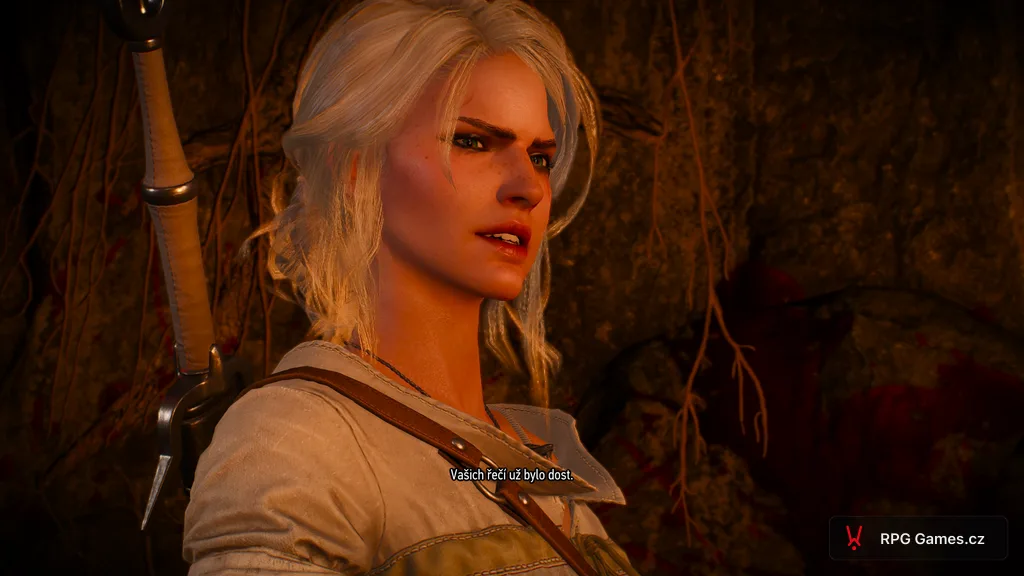 Ciri v závěrečné lince Zaklínače 3 — dialog v questu Dítě Starší krve