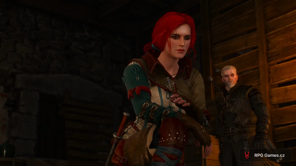 Triss Merigold a Geralt v interiérovém dialogu — Zaklínač 3